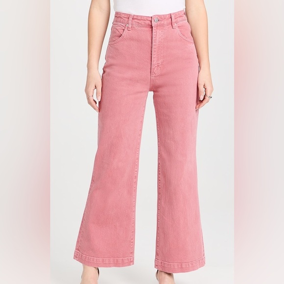 Rollas High Rise Wide Leg Sailor Rose Jean BNWT - Picture 3 of 11